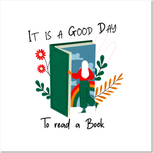 it is a good day to read a book shirt, book shirt, good day shirt Posters and Art